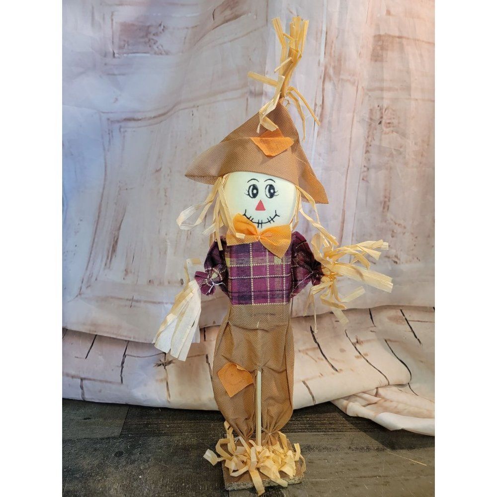 Happy fall scarecrow figure Decor Harvest Halloween